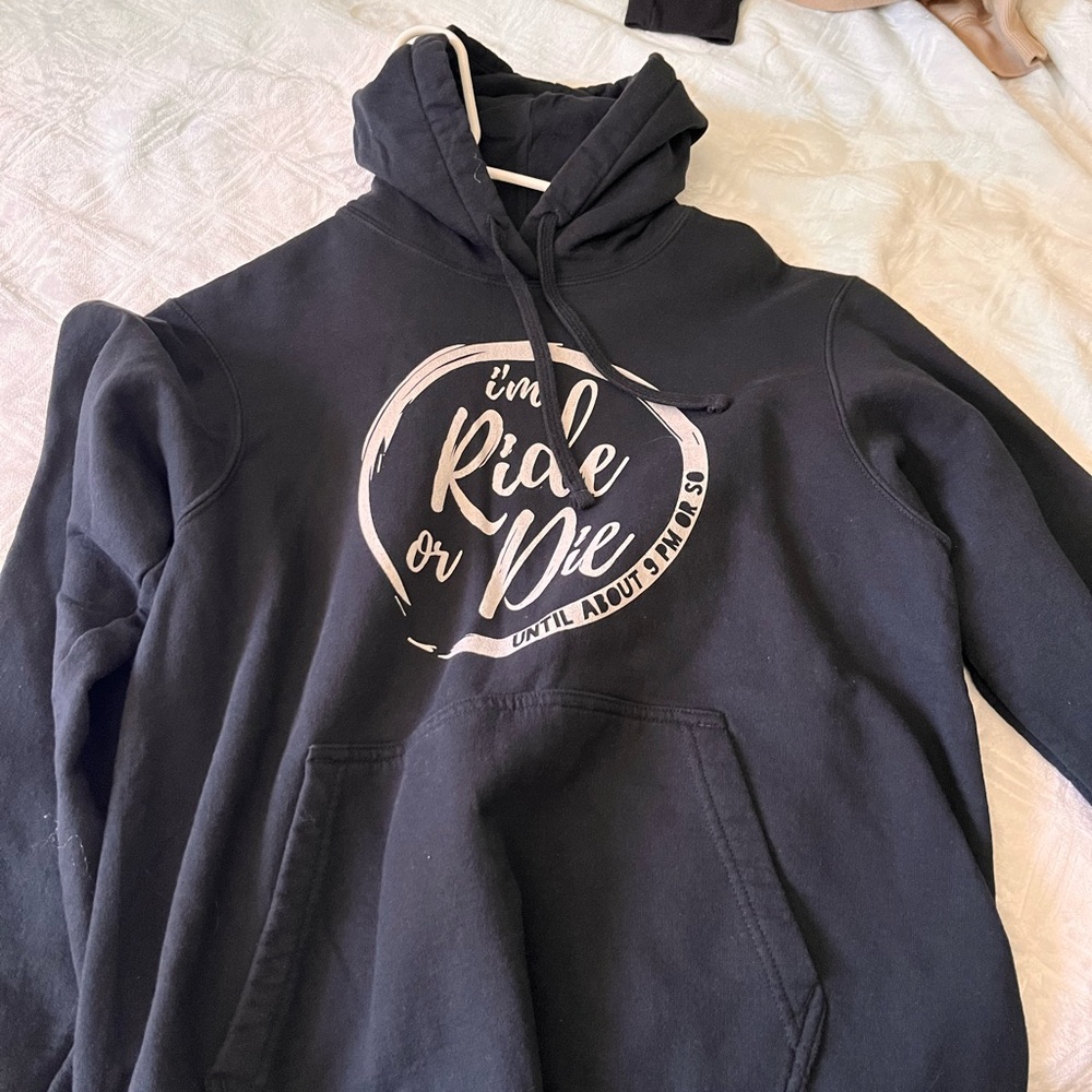 Black Graphic Hoodie Unisex